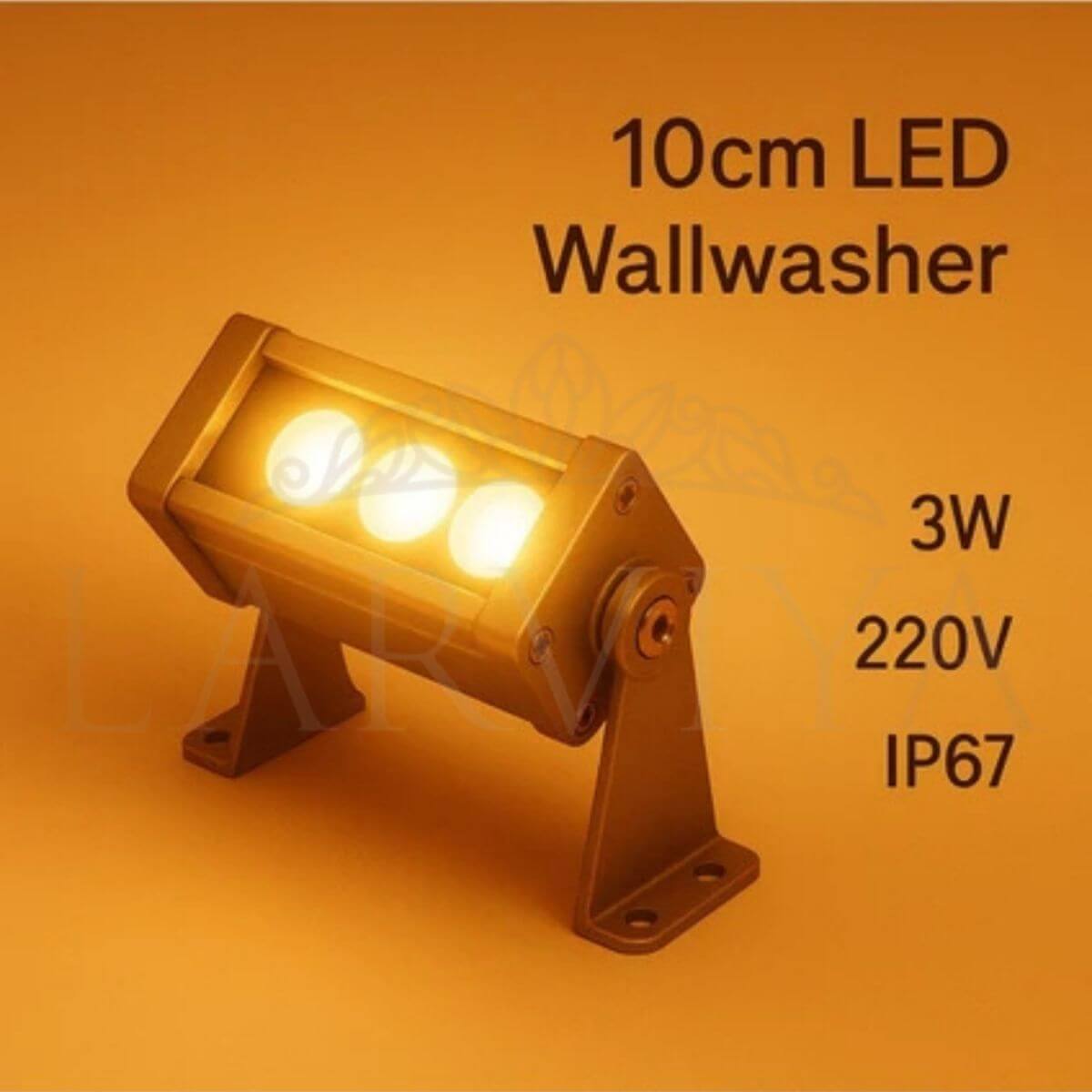 10CM 3W Wallwasher Amber
