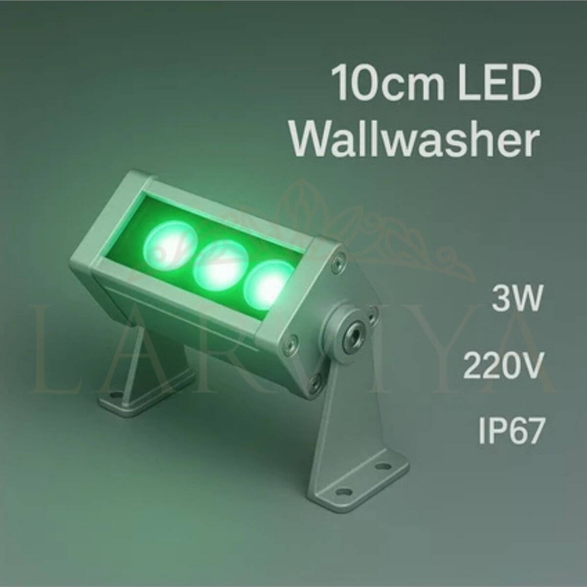 10CM 3W Wallwasher Yeşil