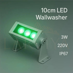 10CM 3W Wallwasher Yeşil