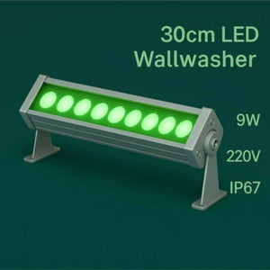 30CM 9W LED Wallwasher Yeşil