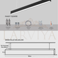 Linear LED Aydınlatma, 150cm, 48W