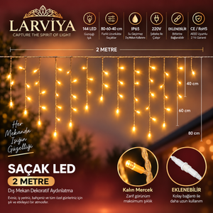 IP65 Dış Mekan Saçak LED Gün Işığı - Sabit (2x80/60/40)
