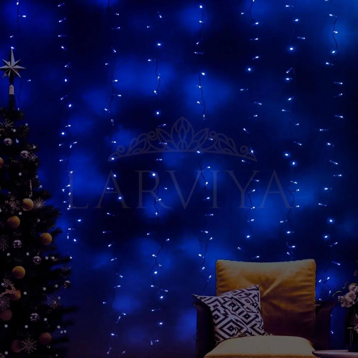 ACK - İç Mekan Perde Led Mavi - AS90-00506