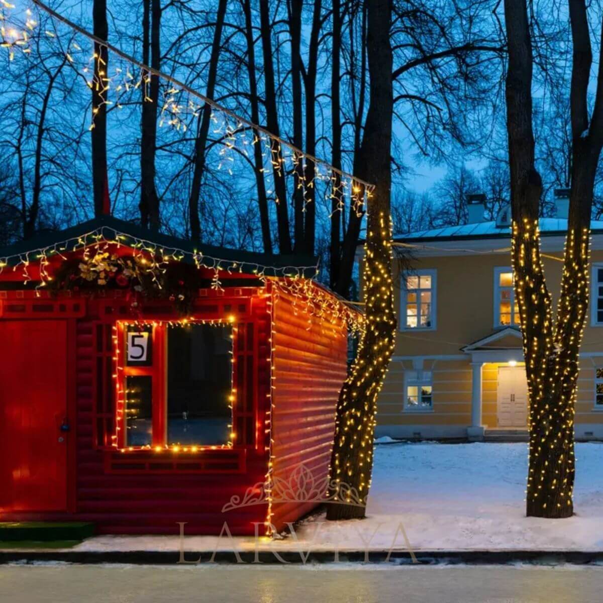 amber dış mekan saçak led aydınlatma