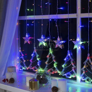 Çam Ağacı +Yıldız Saçak LED RGB