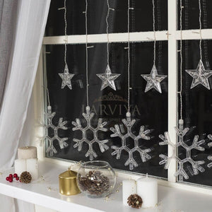 Kar Tanesi +Yıldız Saçak LED RGB