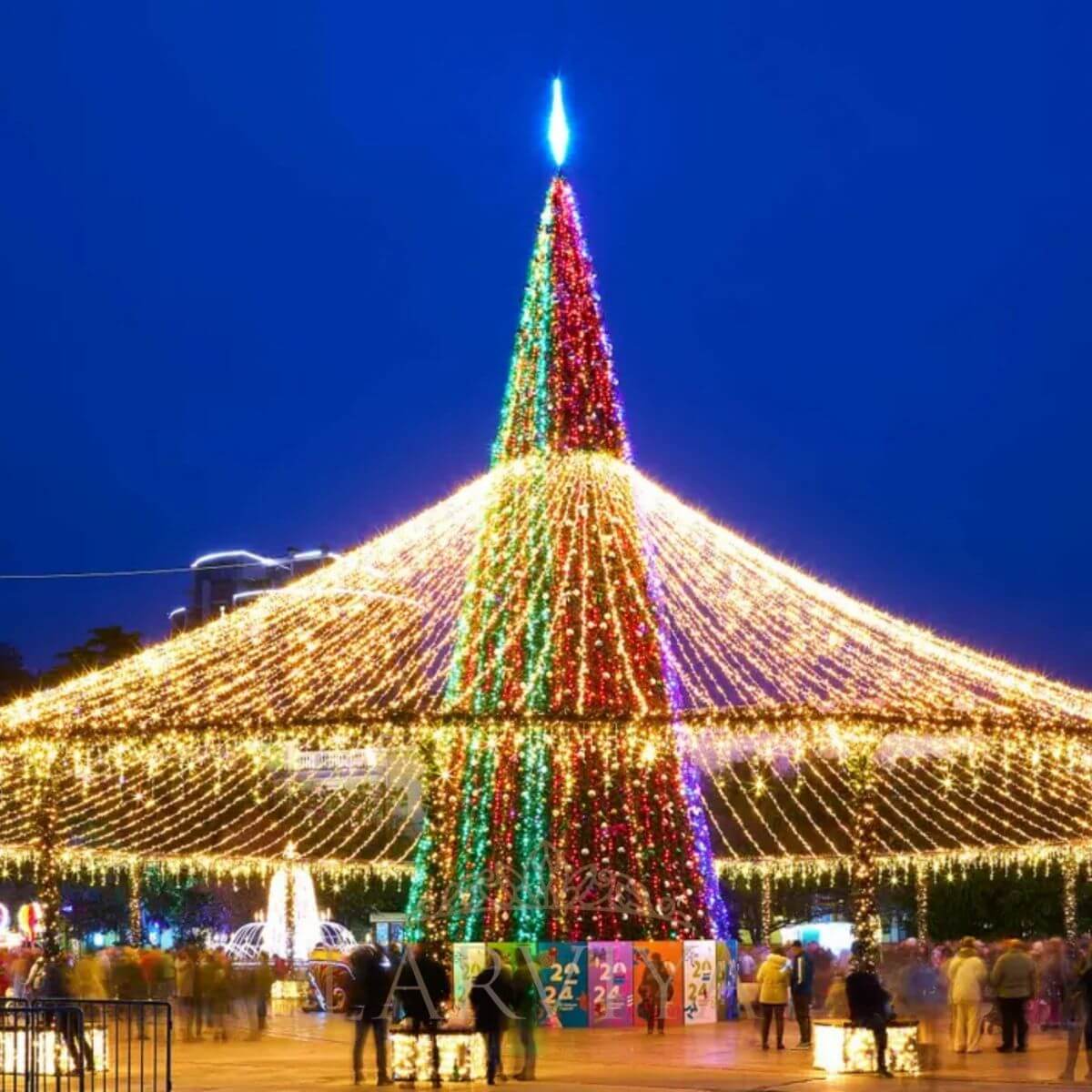 karışık renk dış mekan ip led aydınlatma