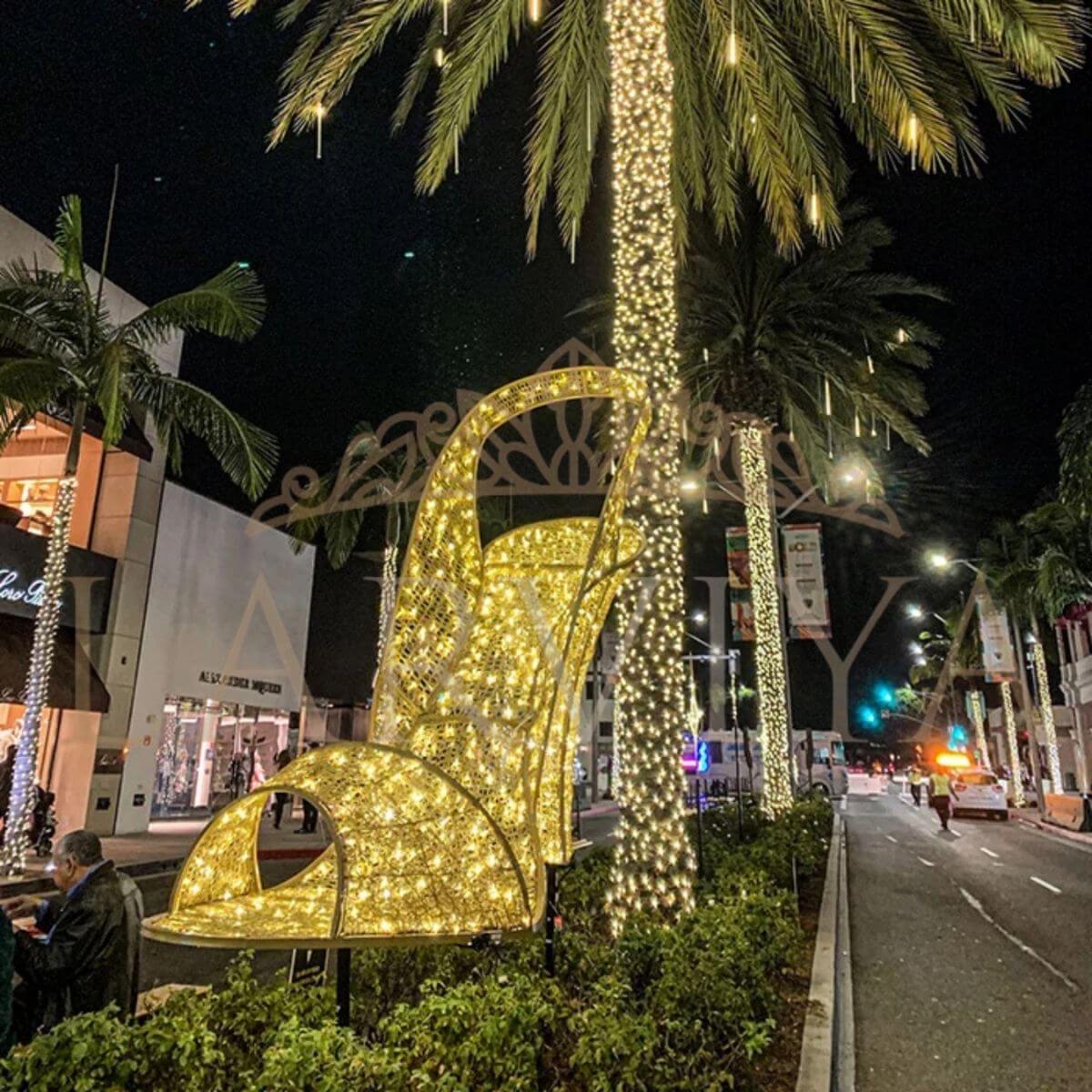 LED Topuklu Ayakkabı Dekorasyonu, 250cm