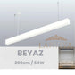 Linear LED Aydınlatma, 200cm, 64W