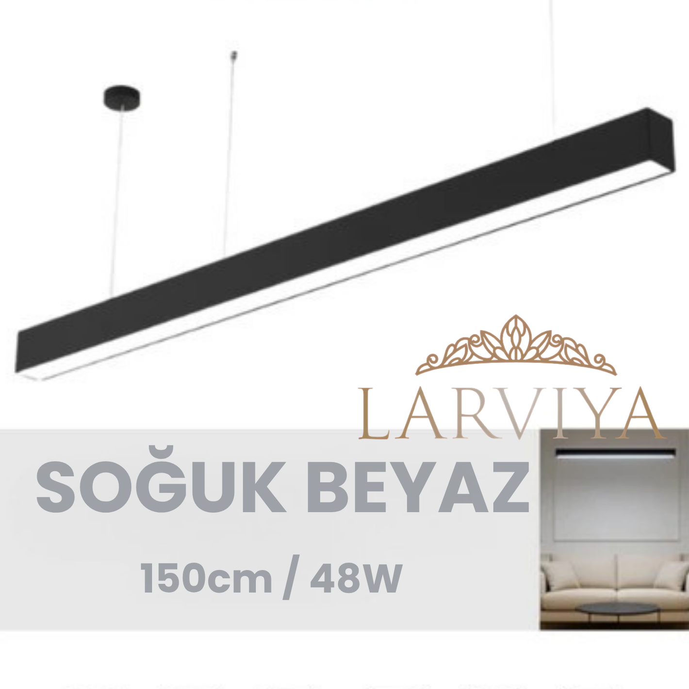 Linear LED Aydınlatma, 150cm, 48W
